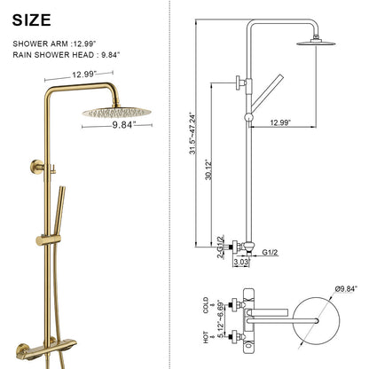 2-Function Thermostatic Shower System RB0844